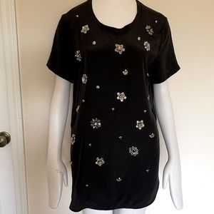 3.1 Phillip Lim navy embellished silk top/tunic 6